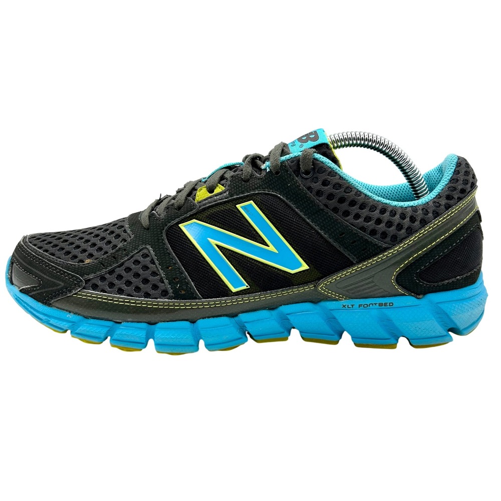 New Balance 750v1 Womens Running Shoes Sneakers Black Blue Yellow Sz 11B W750GL1